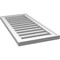 Ekena Millwork Vertical Surface Mount PVC Gable Vent: Functional, w/ 2"W x 1-1/2"P Brickmould Frame, 16"W x 34"H GVPVE16X3402SF - alternate 4